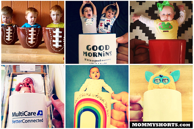 Conheça o Baby Mugging: os bebês em canecas de café!